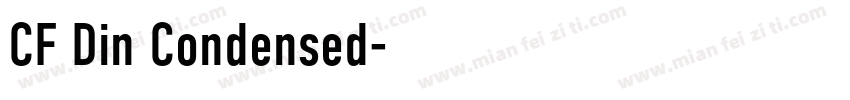CF Din Condensed字体转换